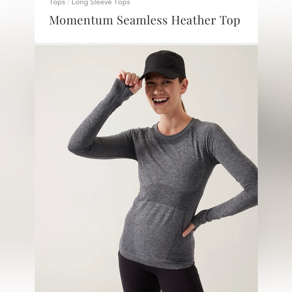 Athleta Momentum Seamless Long Sleeve Top
